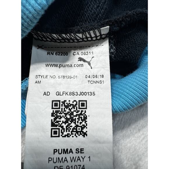 Puma x Coogi Track Jacket Men’s XL Black Blue Knit Panel Retro Streetwear Collab - Picture 7 of 10